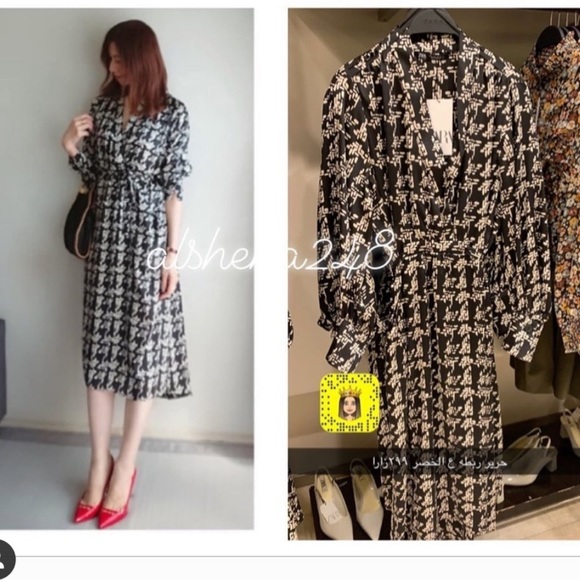 Zara belted dress bloggers fav - Picture 5 of 5